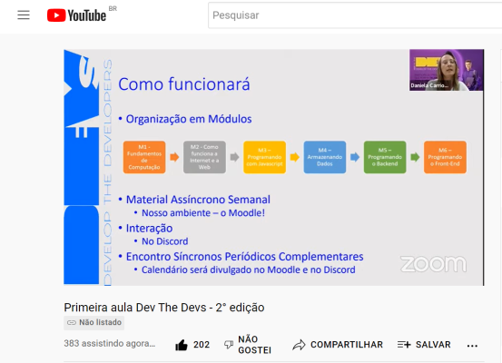 Programa gratuito para jovens na área de tecnologia com iniciativa do BRDE tem aula inaugural no YouTube