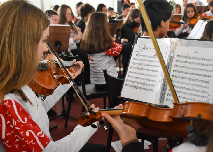 Ensino de música clássica mobiliza jovens em municípios do Geoparque Quarta Colônia