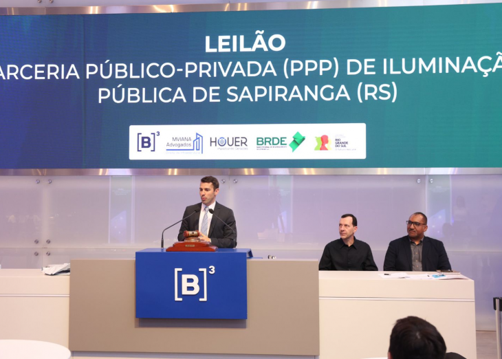 Sapiranga conclui leilão da PPP de iluminação pública estruturada pelo BRDE